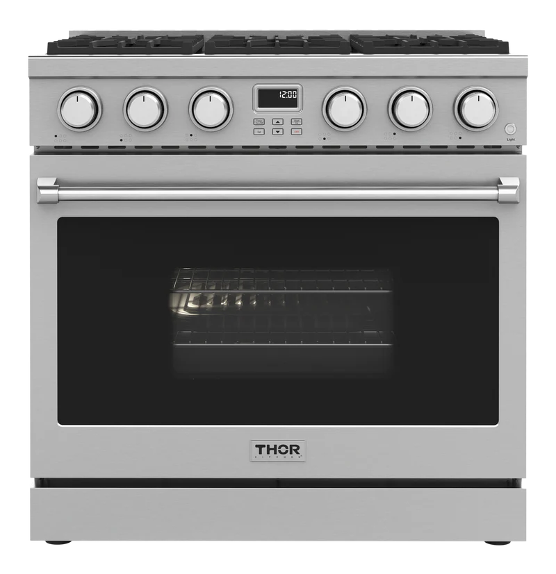 THOR Kitchen 36-Inch Gas Range - Contemporary Professional - ARG36