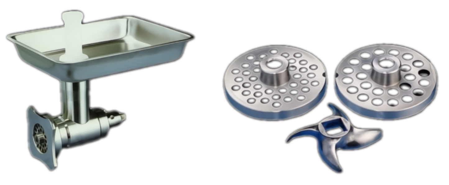 BakeMax BMMGA01 Meat Grinder Mixer Hub Attachment for #12 Hub