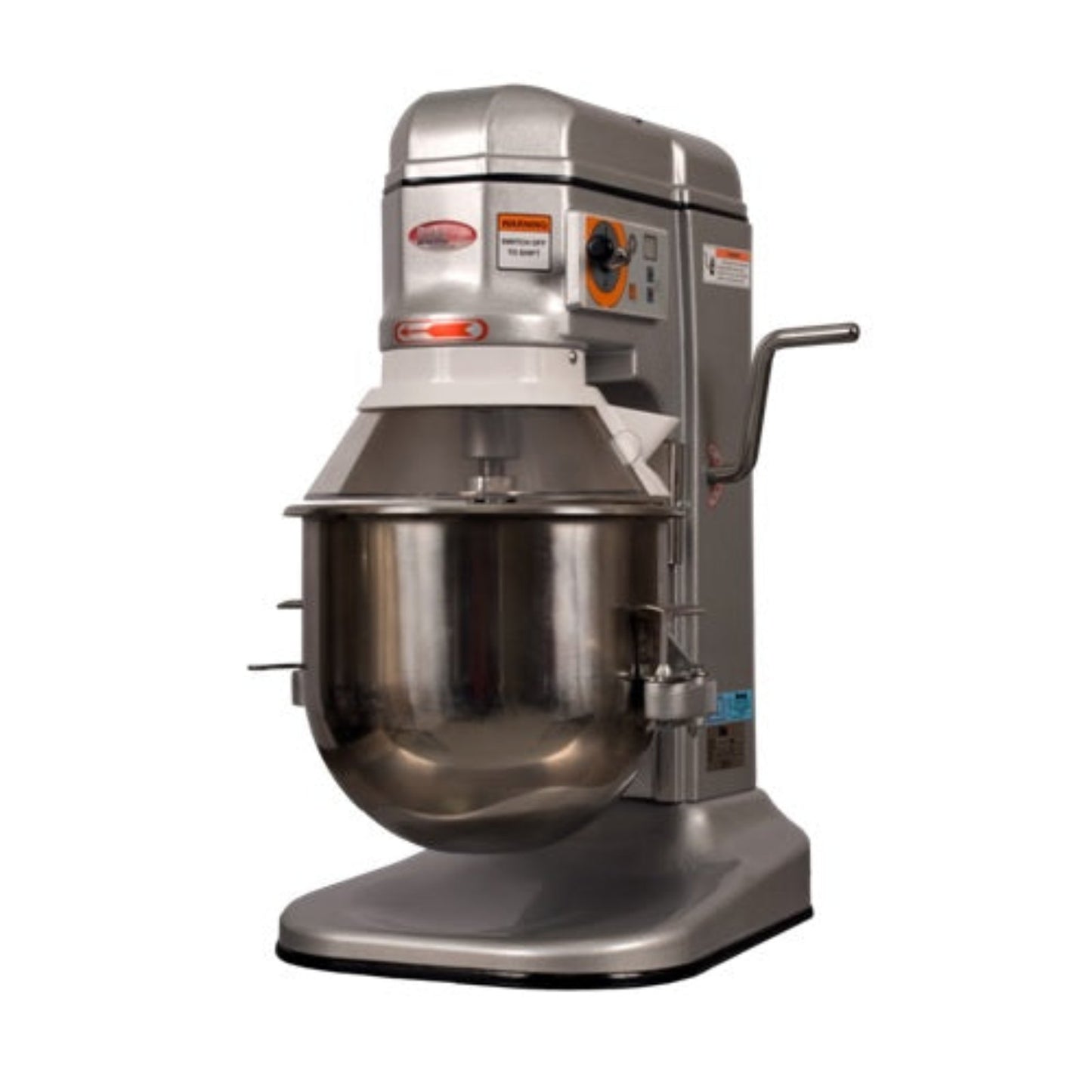 BakeMax BMPM012 Commercial Countertop Heavy Duty 12 Quart 3 Speed Gear Driven Planetary Mixer
