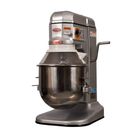 BakeMax BMPM012 Commercial Countertop Heavy Duty 12 Quart 3 Speed Gear Driven Planetary Mixer