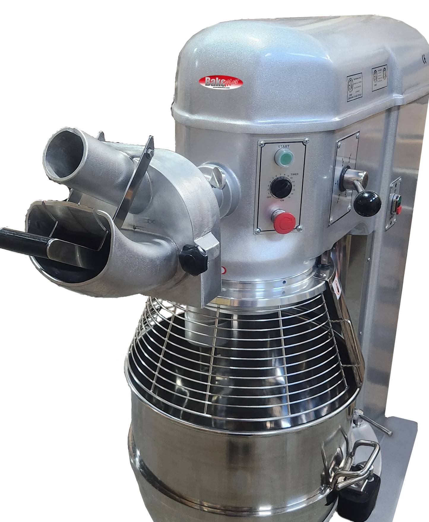 BakeMax BMPM030 Commercial Floor Model Heavy Duty 30 Quart 3 Speed Planetary Mixer