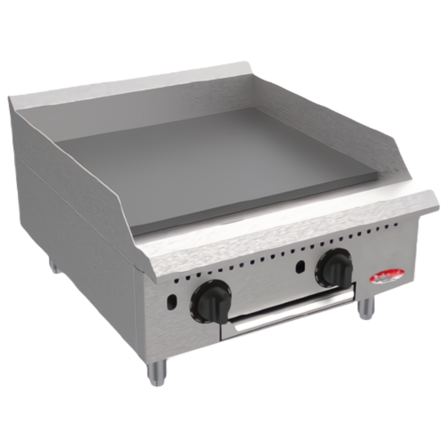 BakeMax America BATG24 Commercial Countertop 24 Inch Thermostatic Gas Griddle