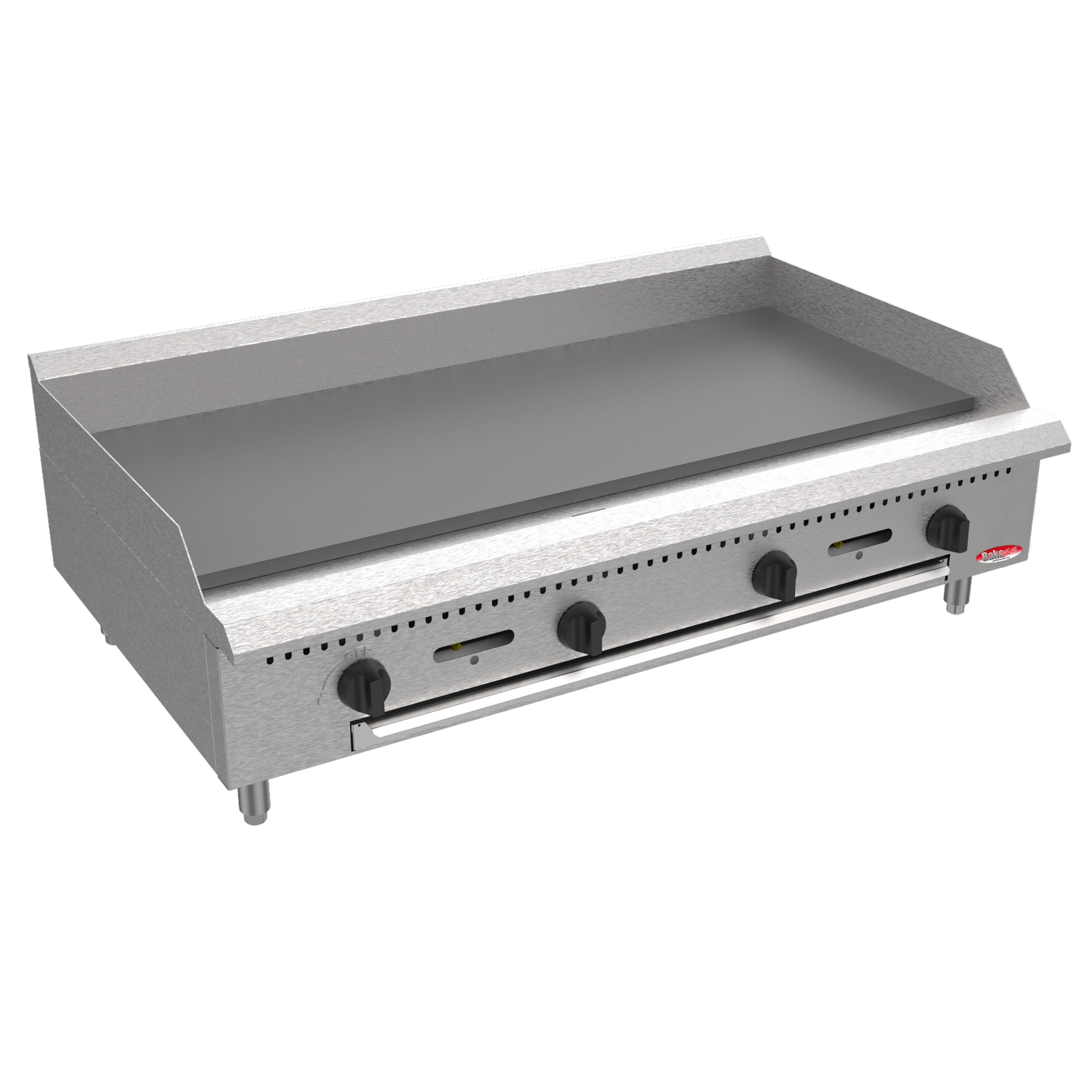 BakeMax America BATG48 Commercial Countertop 48 Inch Thermostatic Gas Griddle