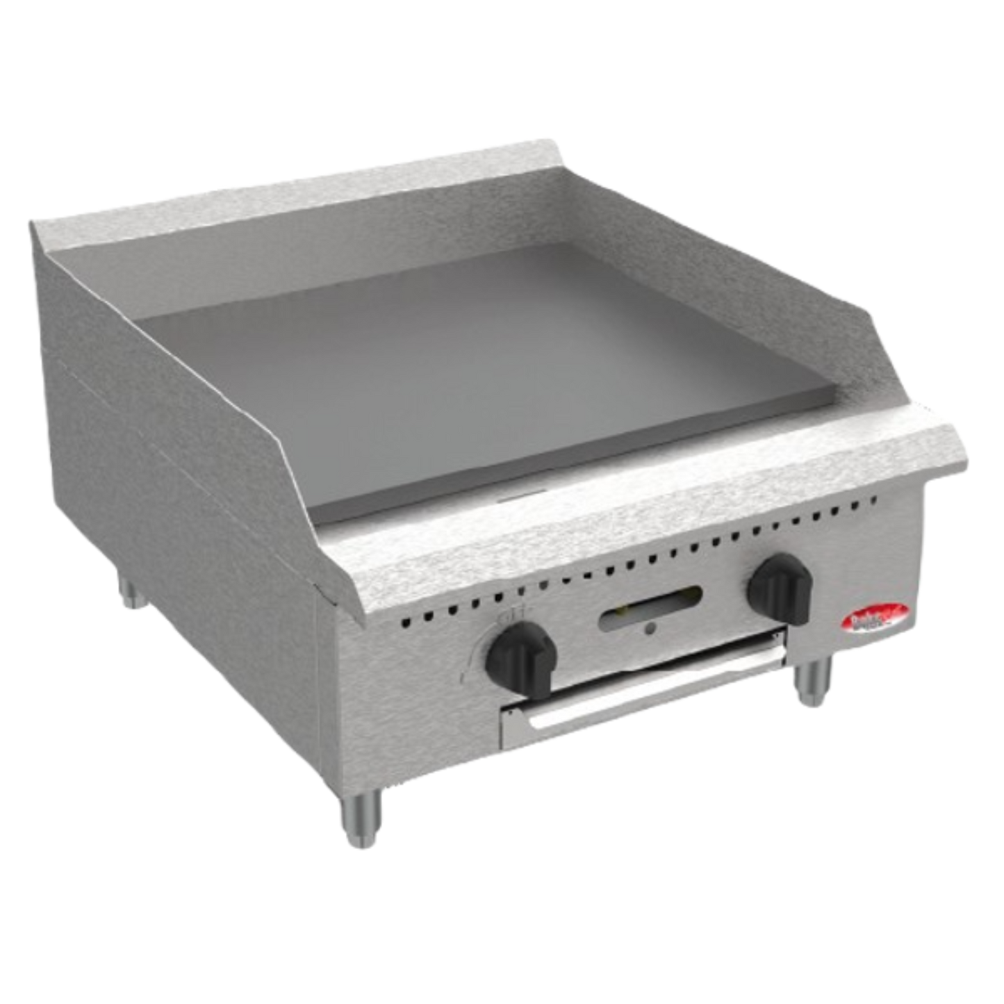 BakeMax America BACG24 Commercial Countertop 24 Inch Manual Gas Griddle