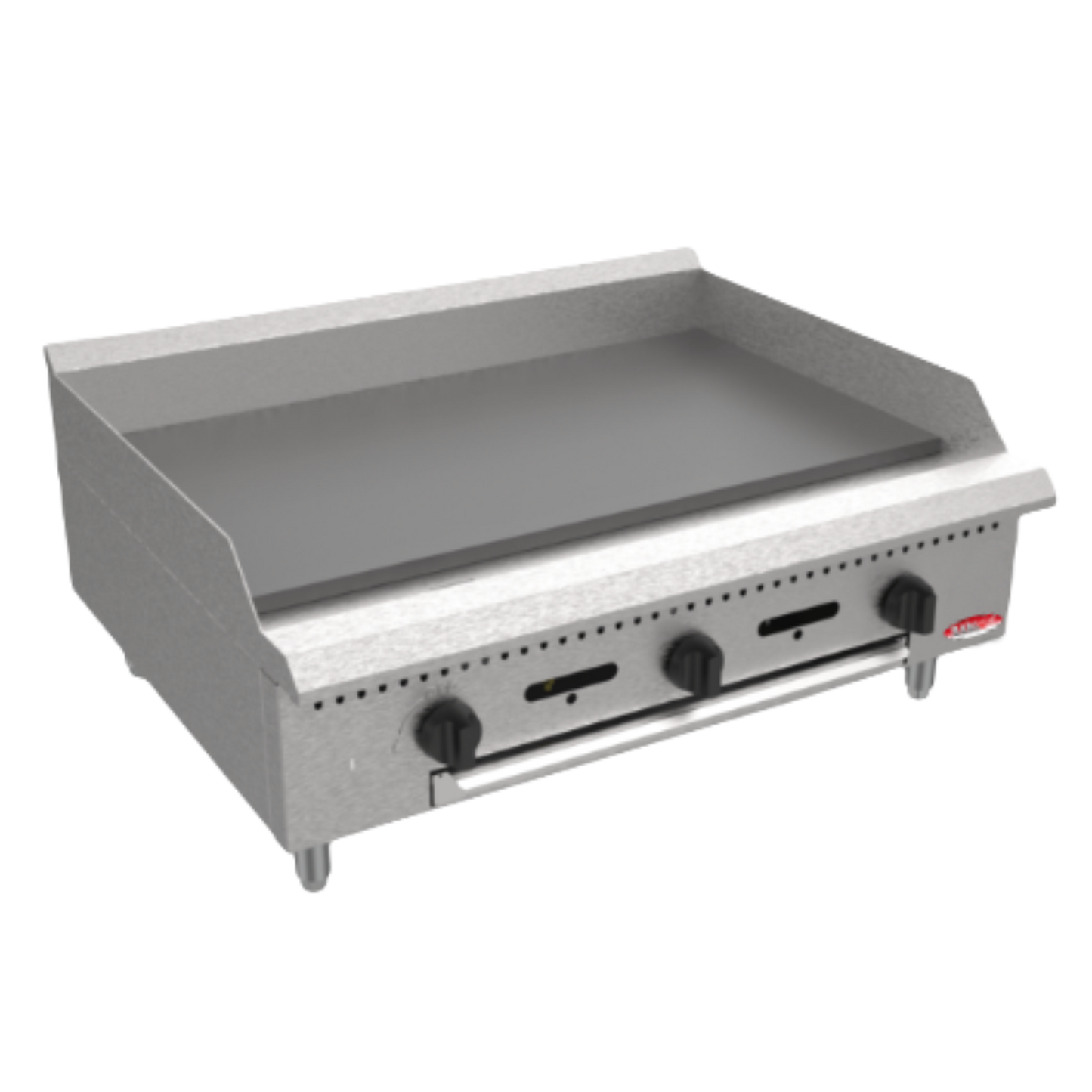 BakeMax America BACG36 Commercial Countertop 36 Inch Manual Gas Griddle