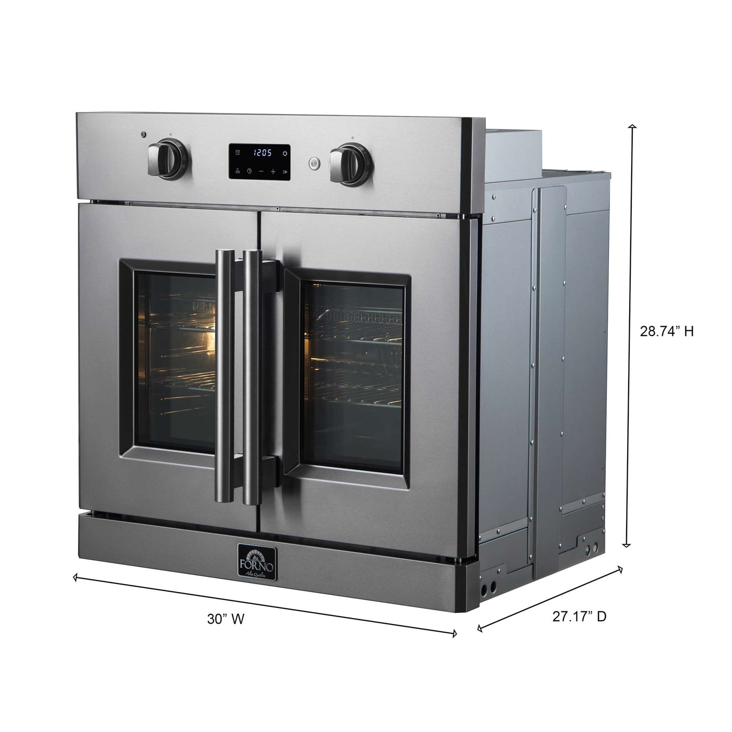 Forno Asti 30" Electric French Door Wall Oven