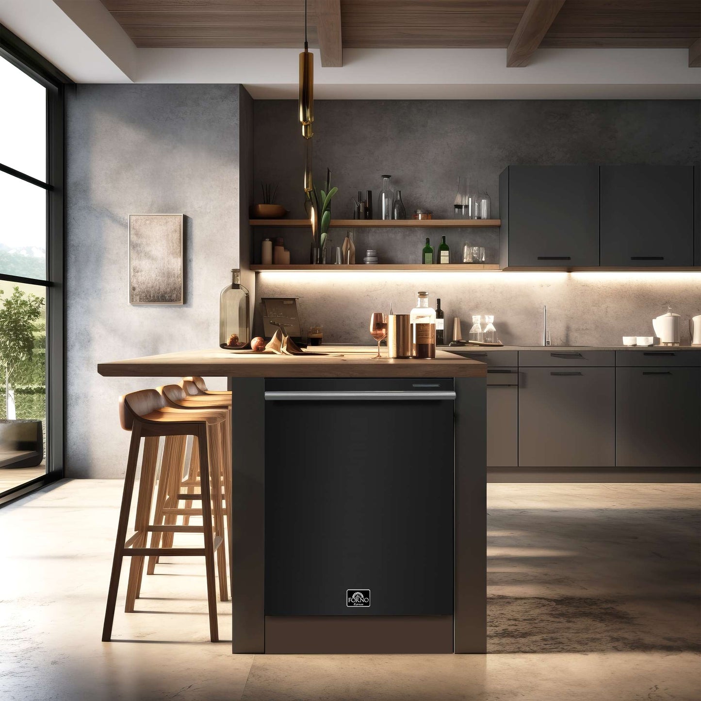 Forno Pozzo 24 " Built-In Tall Tub, Top Control, Dishwasher, 49 dBA, Soil-Sensing Capable, ENERGY STAR