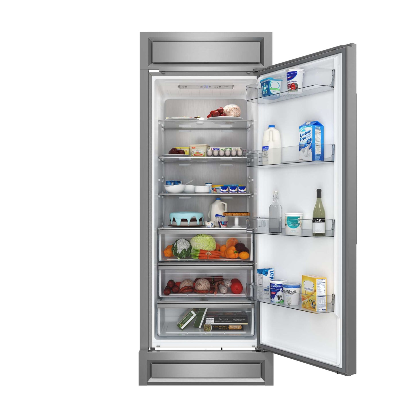 Forno Maderno 28" Built-In Convertible Refrigerator, 13.6 cu.ft. Right Swing with Decorative Grill - 32" Wide
