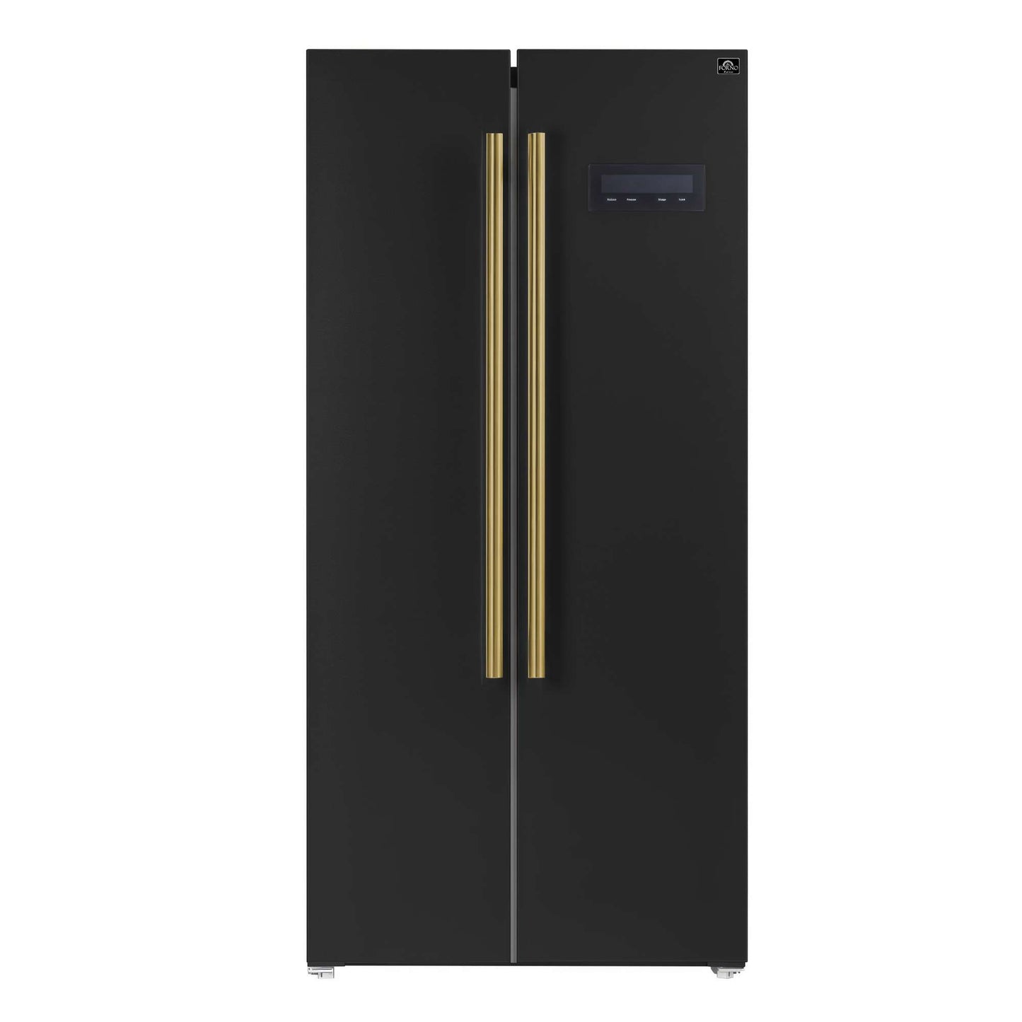 Forno Salerno Espresso 33" Side-by-Side 15.6 Cu.Ft. Black Refrigerator