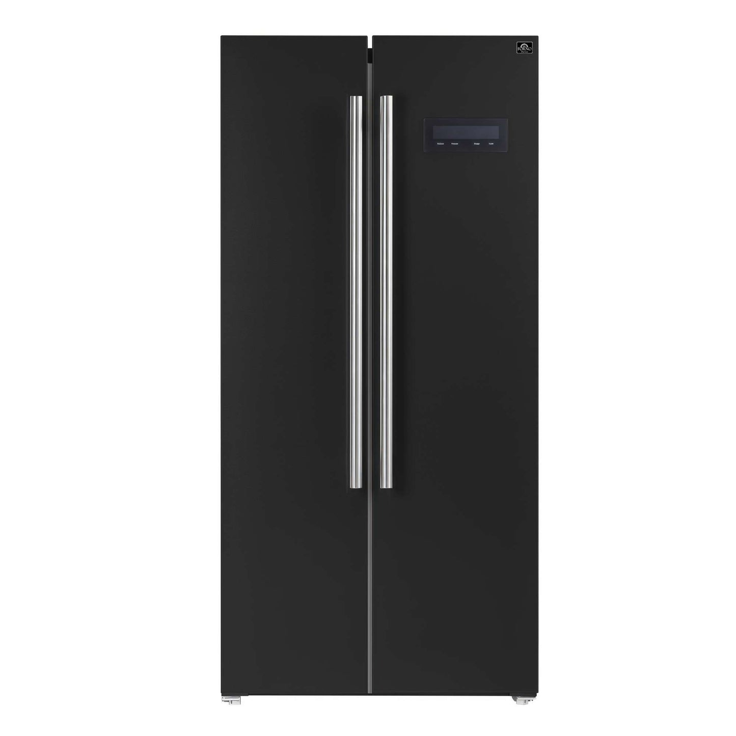 Forno Salerno Espresso 33" Side-by-Side 15.6 Cu.Ft. Black Refrigerator