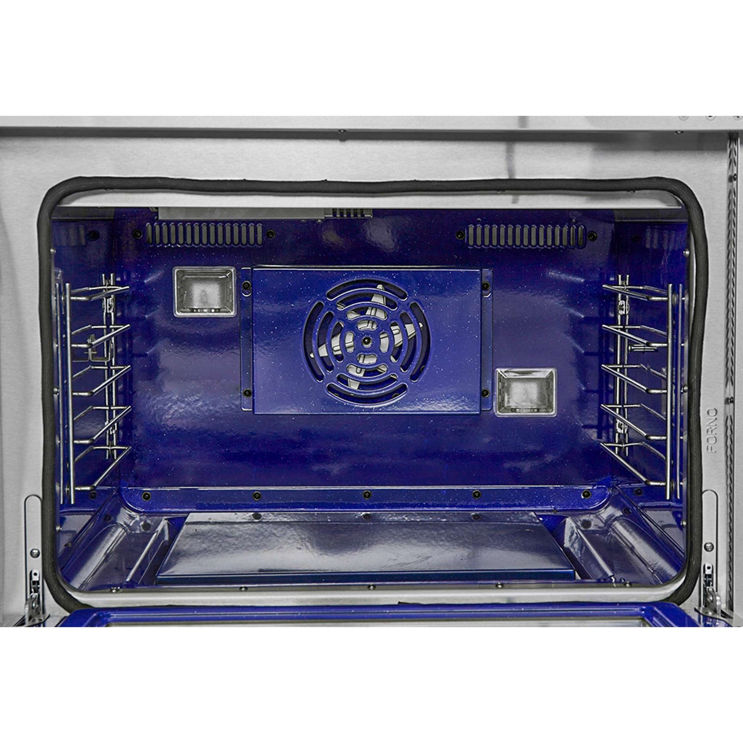 FORNO Capriasca 36-inch Gas Range Stainless Steel, 6 Brass Burners 120,000 BTU, 5.36 cu.ft. Single Oven