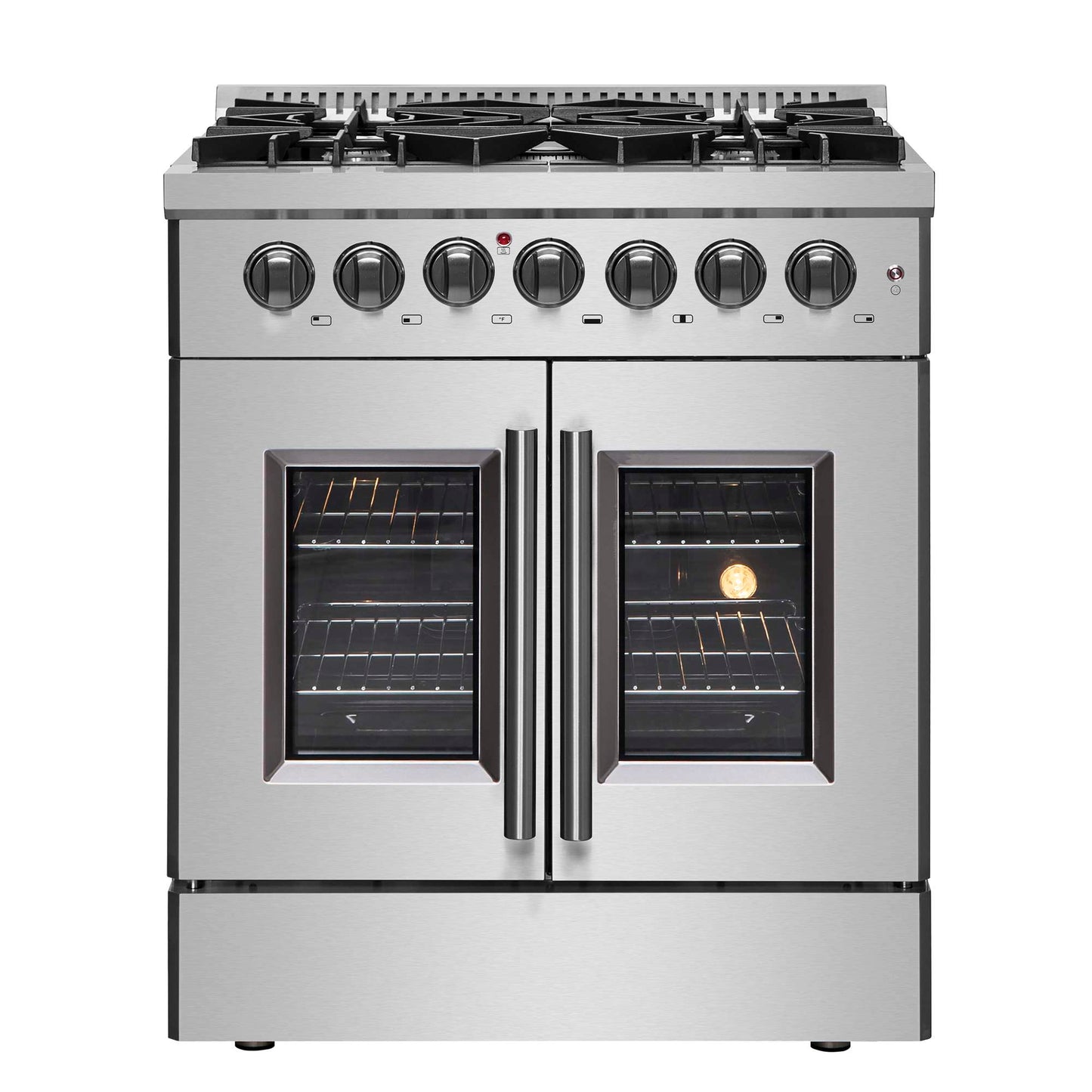 Forno Galiano 30" Freestanding French Door Dual Fuel Range