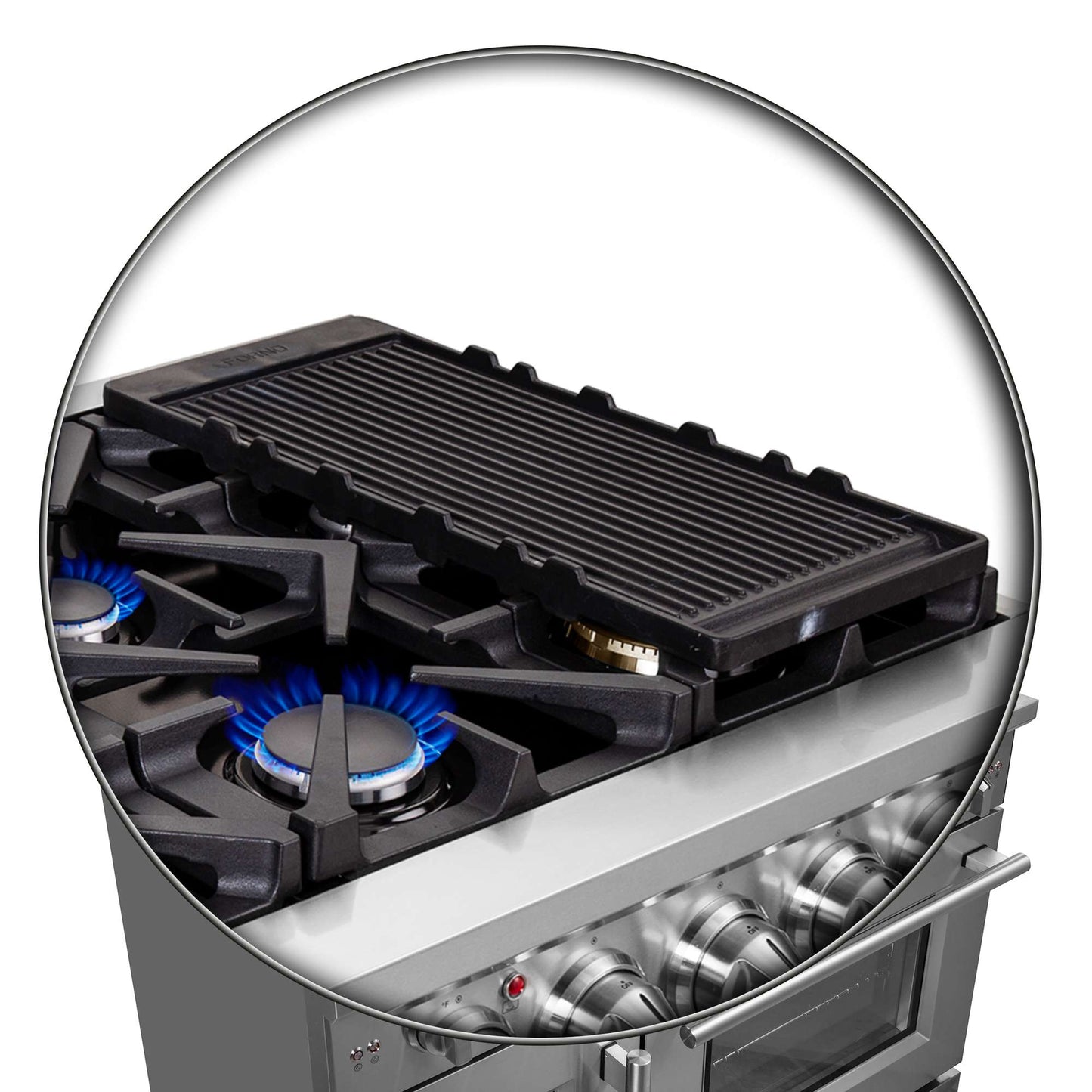 Forno Massimo 48" Freestanding French Door Gas Range