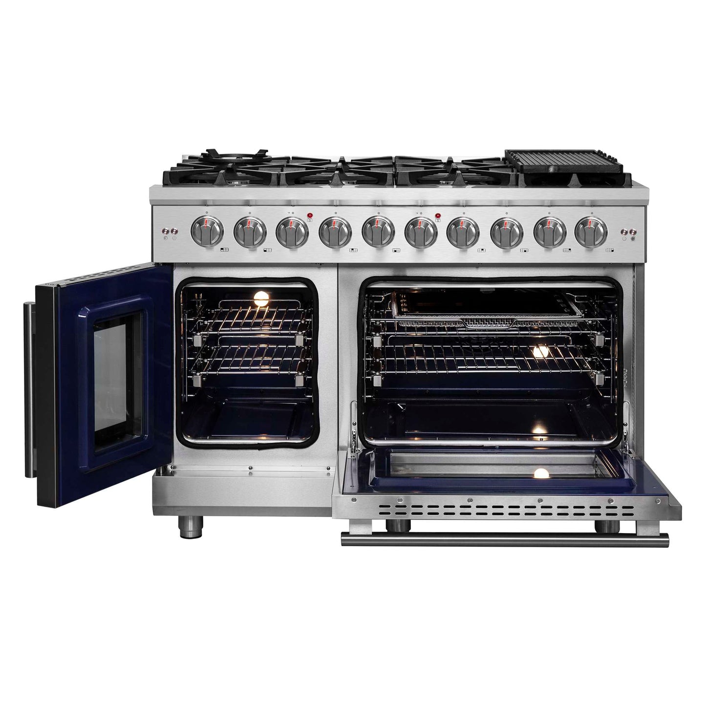 Forno Massimo 48" Freestanding French Door Gas Range