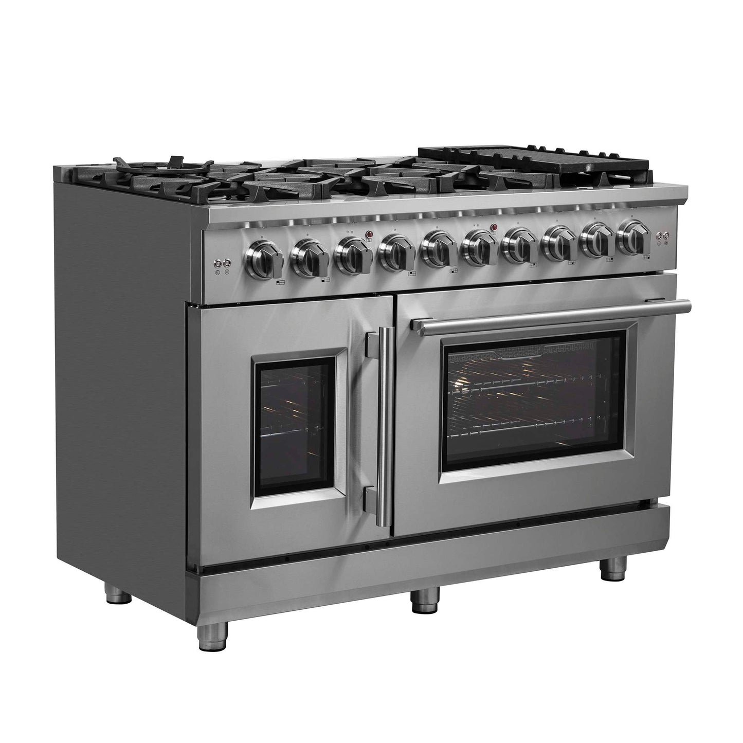Forno Massimo 48" Freestanding French Door Gas Range