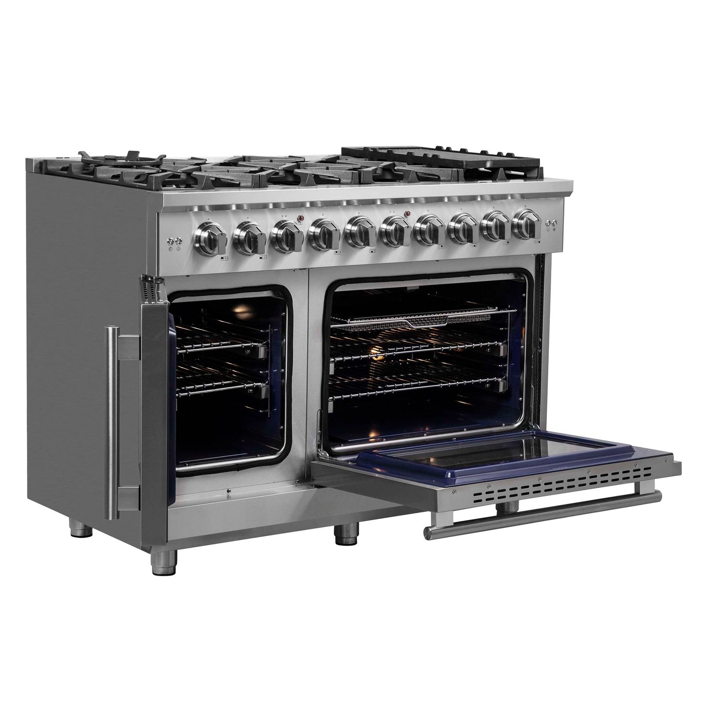 Forno Massimo 48" Freestanding French Door Gas Range