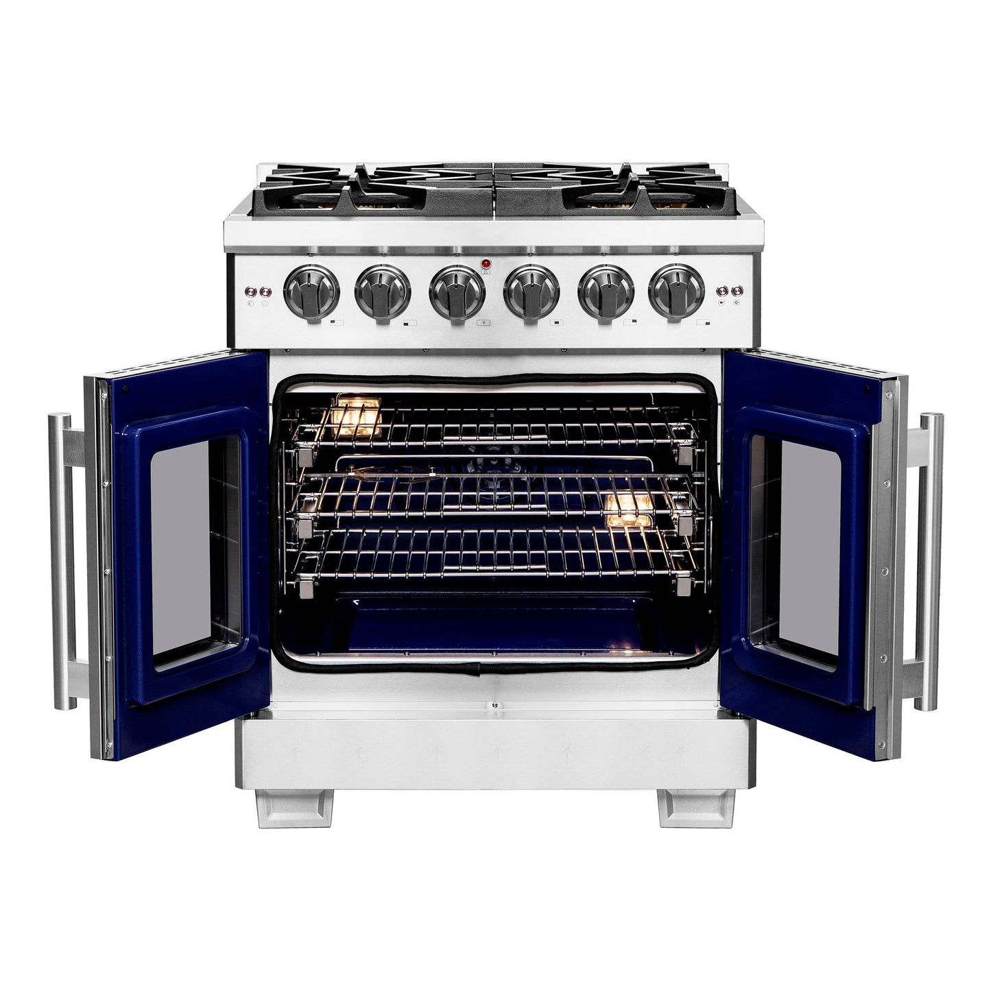 Forno Capriasca 30" Freestanding French Door Gas Range