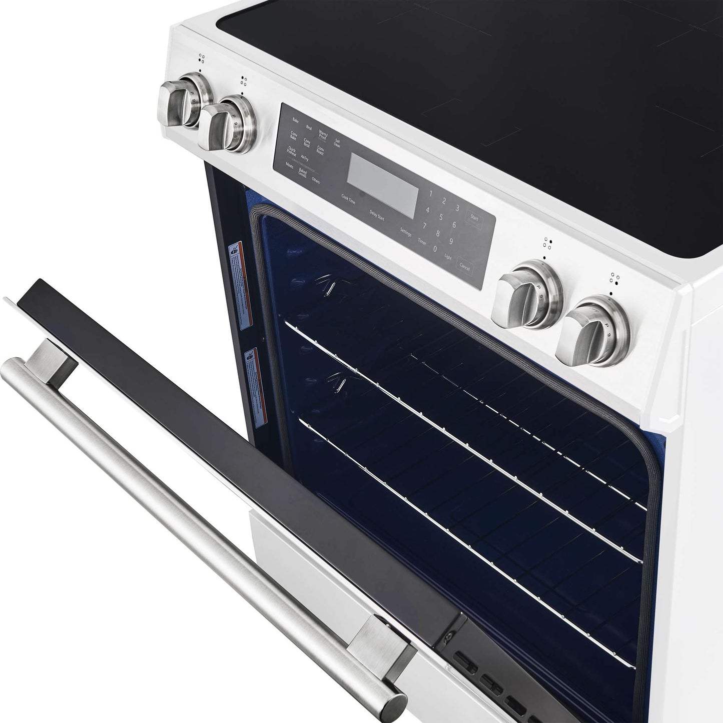 Forno Donatello Espresso 30-Inch Slide-In Induction Range White
