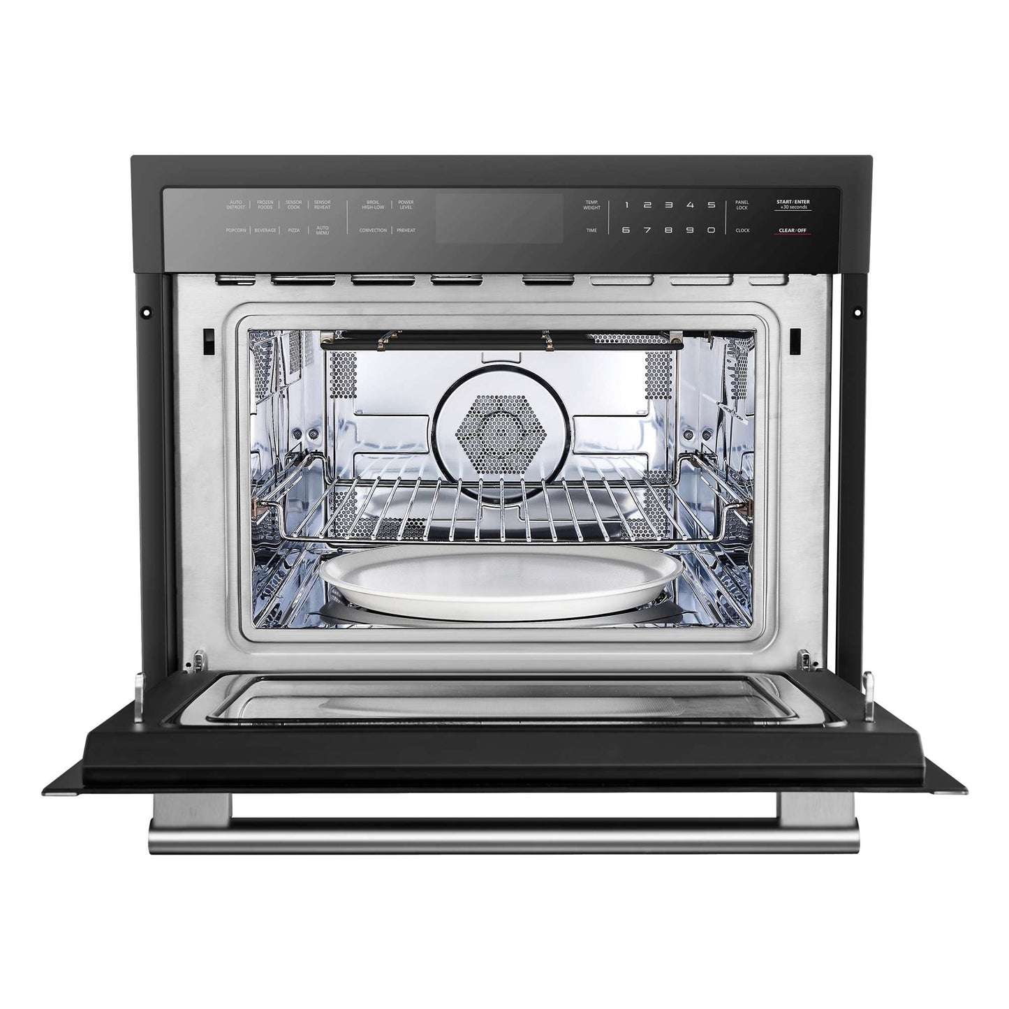 Oliena Espresso Black 24" 1750 Watt Compact Oven & 1000 Watt Microwave, 1.6 cu. ft.