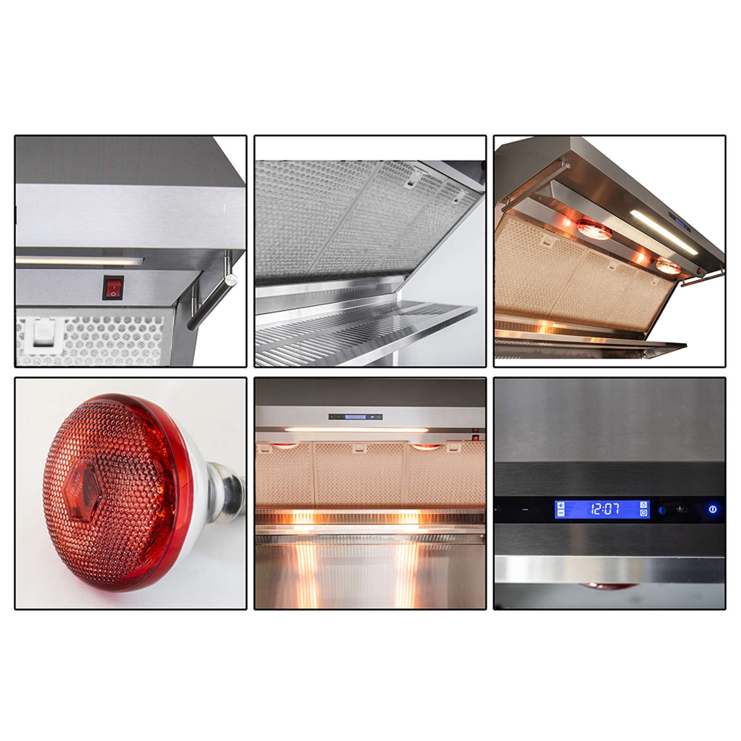 Forno Savona - 36" Wall Mount Range Hood with Hybrid Stainless Filters & Back Splash
