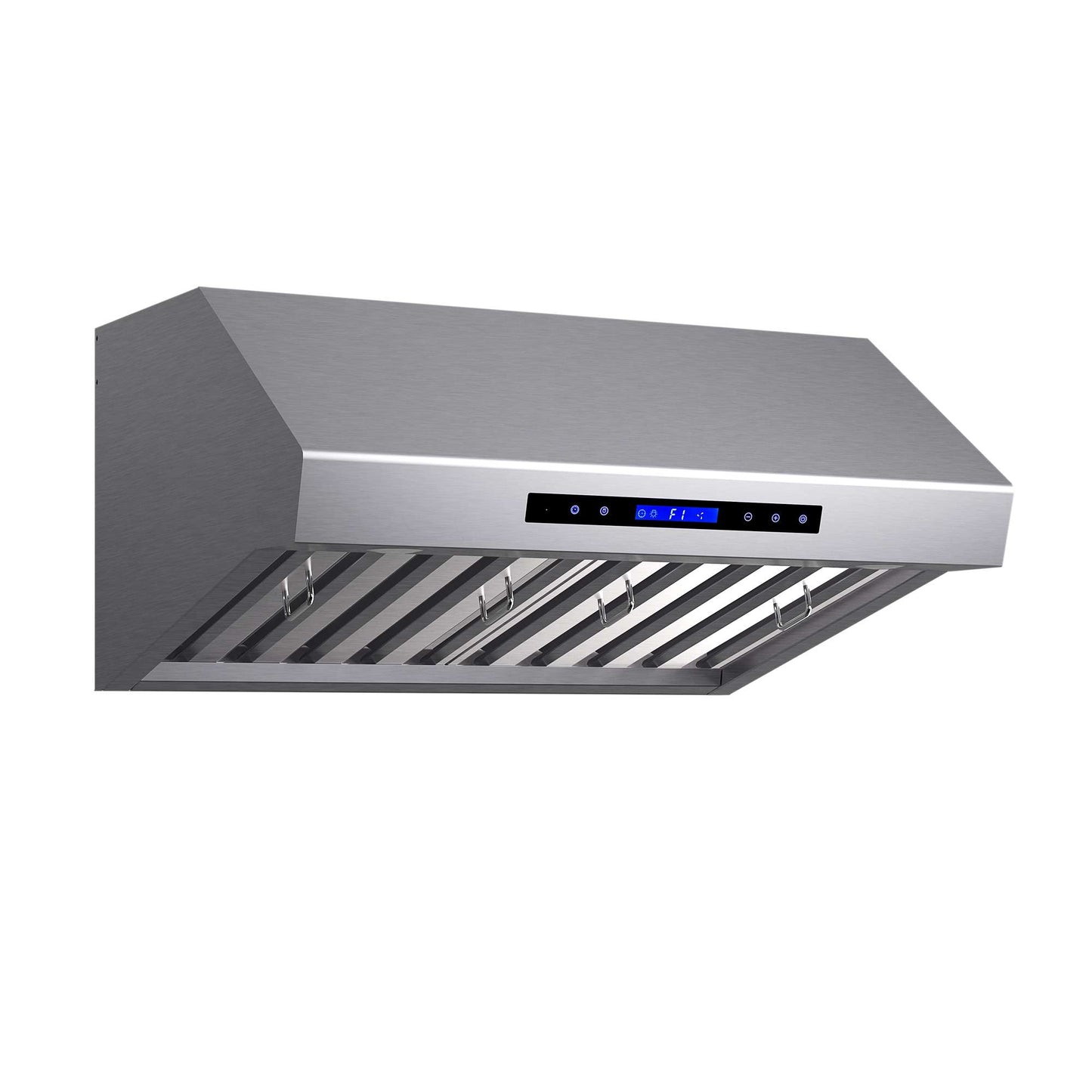 Forno Palazzo 30" Wall Mounted Range Hood Stainless Steel Heavy-Duty Baffle Filters & Remote Control
