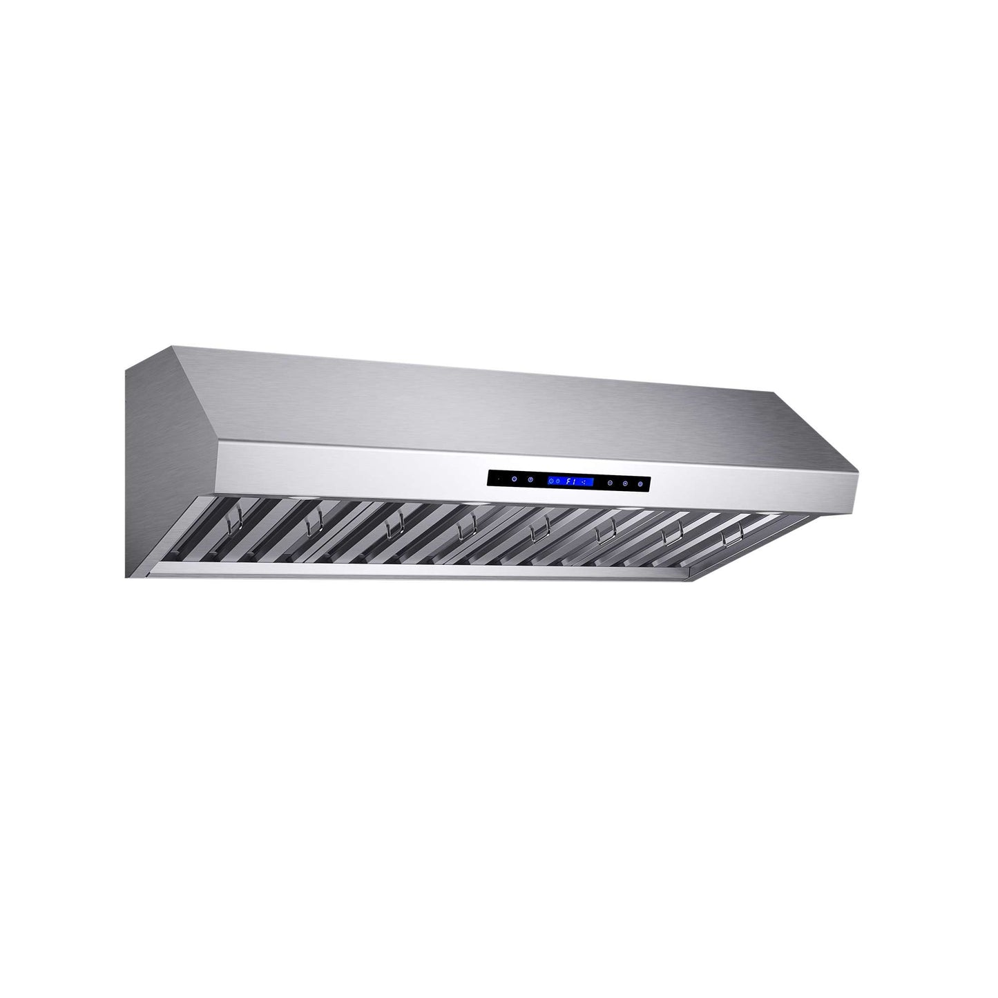 Forno Palazzo 48" Wall Mounted Range Hood Stainless Steel Heavy-Duty Baffle Filters & Remote Control