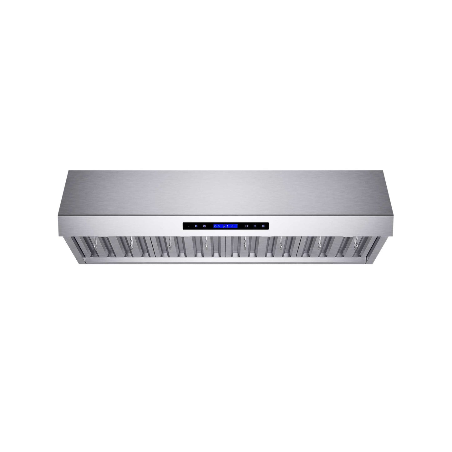 Forno Palazzo 48" Wall Mounted Range Hood Stainless Steel Heavy-Duty Baffle Filters & Remote Control