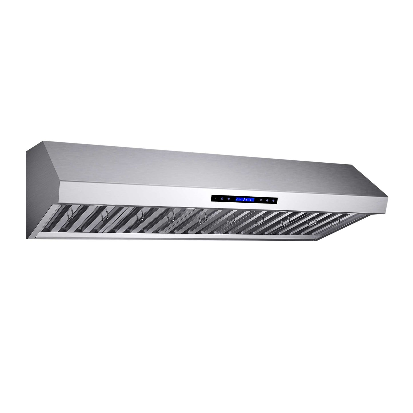 Forno Palazzo 60" Wall Mounted Range Hood Stainless Steel Heavy-Duty Baffle Filters & Remote Control