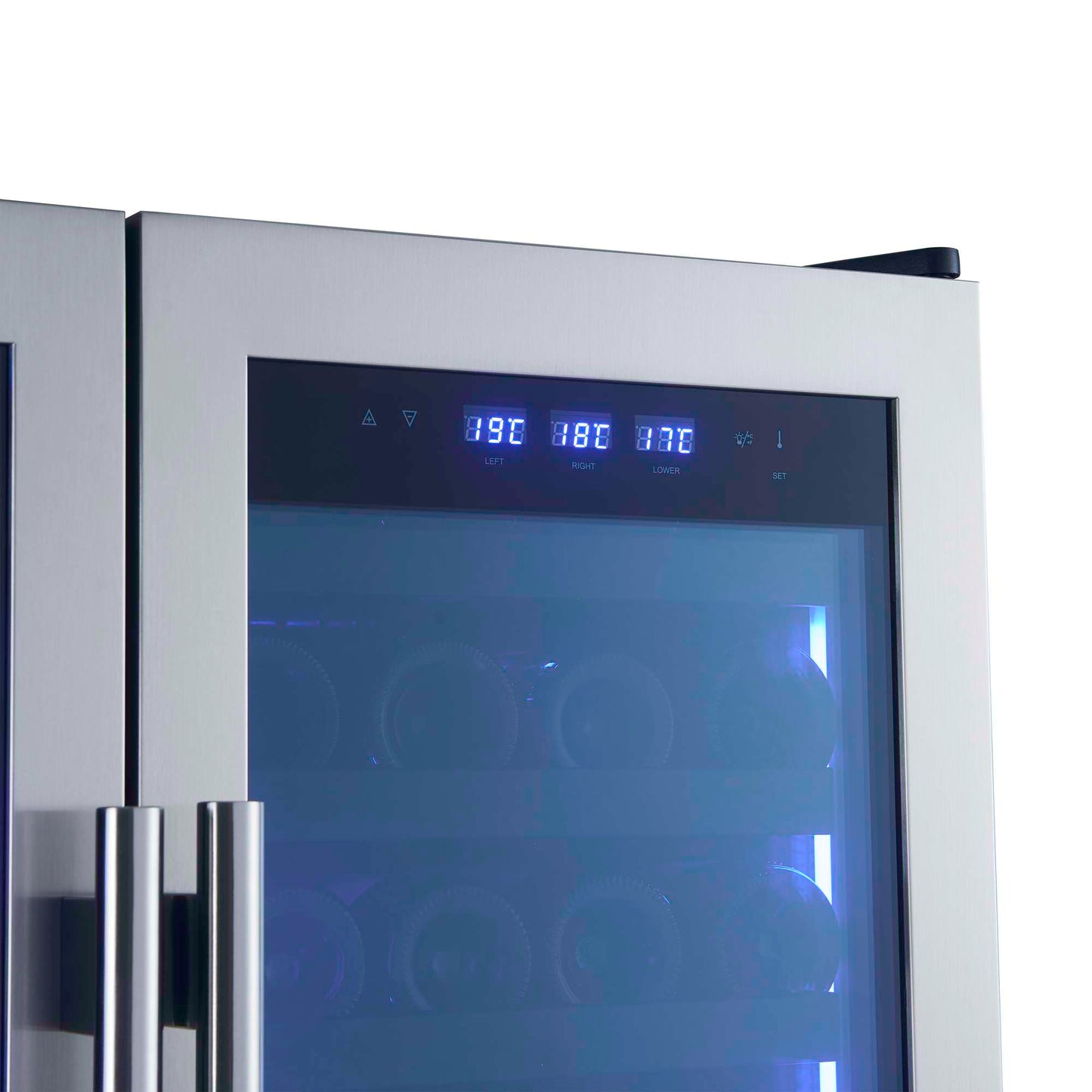 Forno Campania 32" Wine Cooler Stainless Steel, Dual Wine Zones, 2 Beverage Drawers, 17.7 cu.ft.