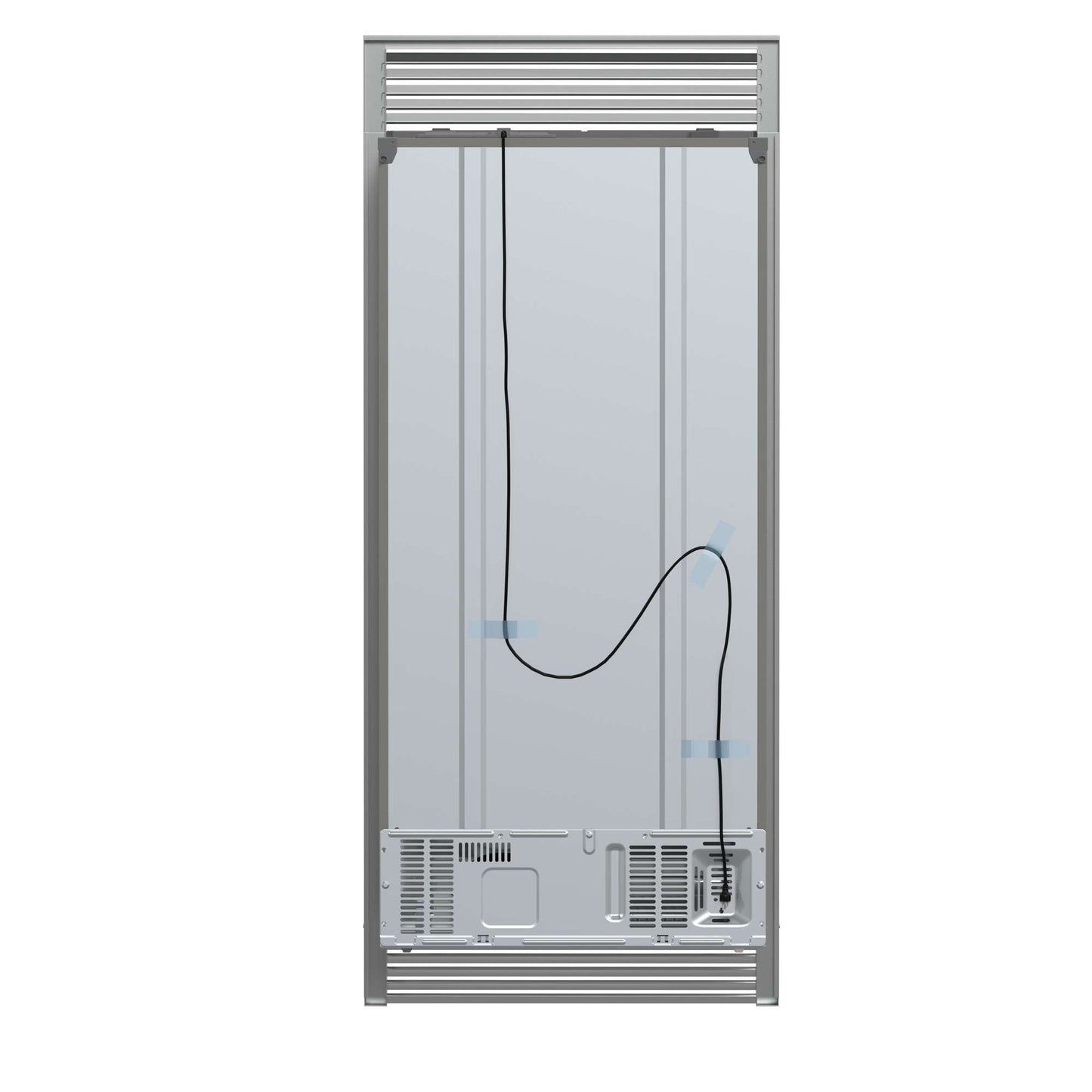 Forno Salerno 33" Built-in Stainless Steel Refrigerator 15.6 cu. ft - With Decorative Grill - 37"es Wide