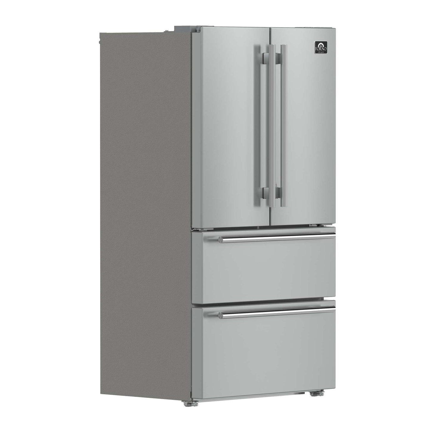 Forno Moena 36" French Door 19.2 Cu.Ft. Stainless Steel Refrigerator