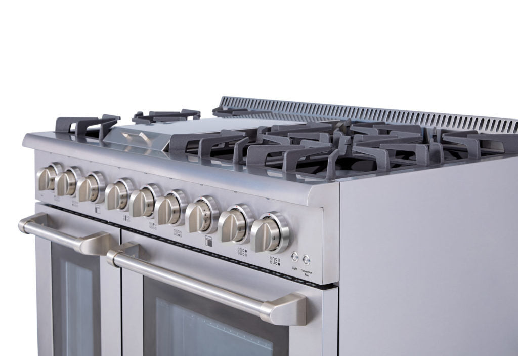 Thor Kitchen 48 Inch Professional Dual Fuel Range in Stainless Steel