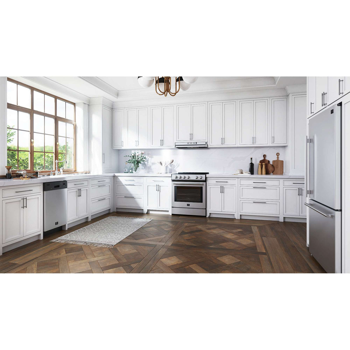 Forno Polo 18-Inch Built-In Stainless Steel Dishwasher, 8 Place Settings, ENERGY STAR Certified, 52 dBA