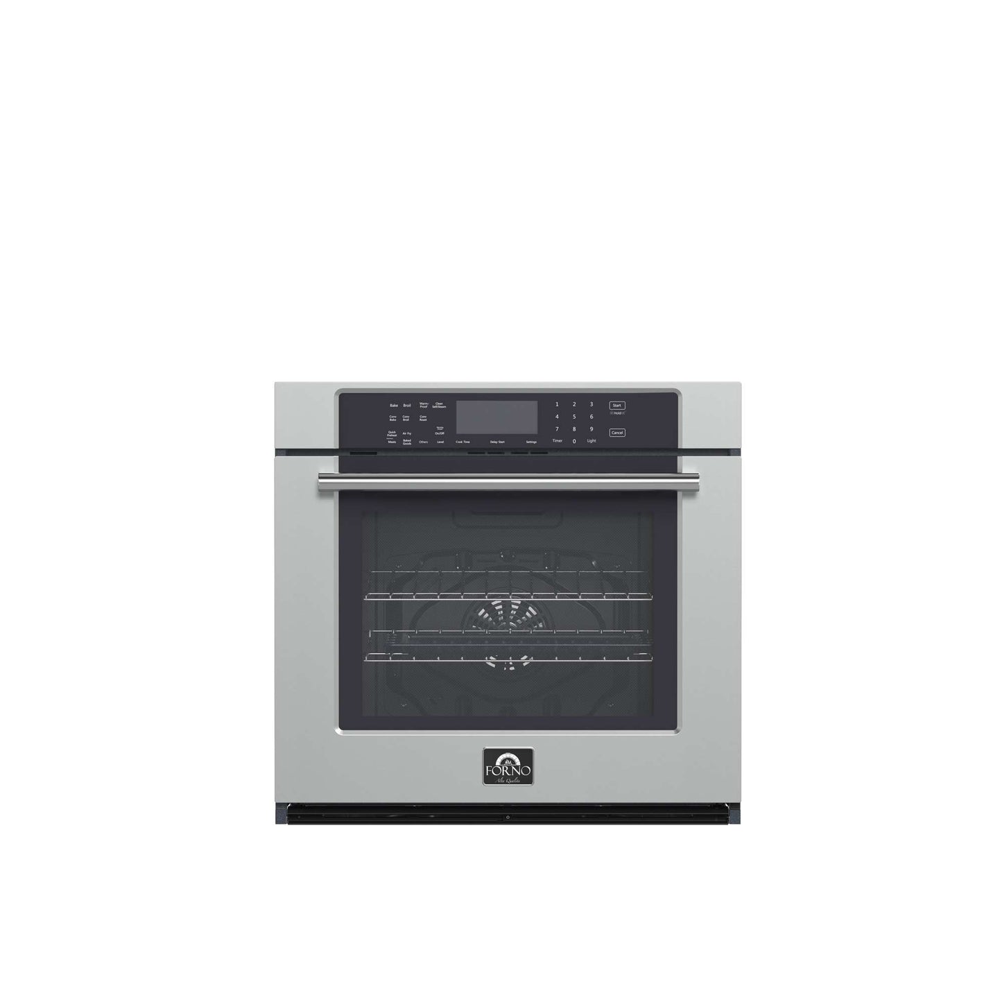 Villarosa 30-inch. Electric Wall Oven in Stainless Steel, 5.0 cu.ft. with Air-fry Function Glass Touch Controls, Auto Cooking And Steam Cleaning
