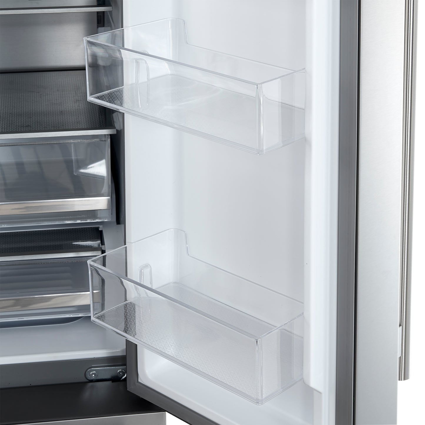 Forno Aosta 36-inch French Door Refrigerator in Stainless Steel, 22.4 cu.ft. External Water Dispenser & Freezer Automatic Ice Maker - ENERGY STAR