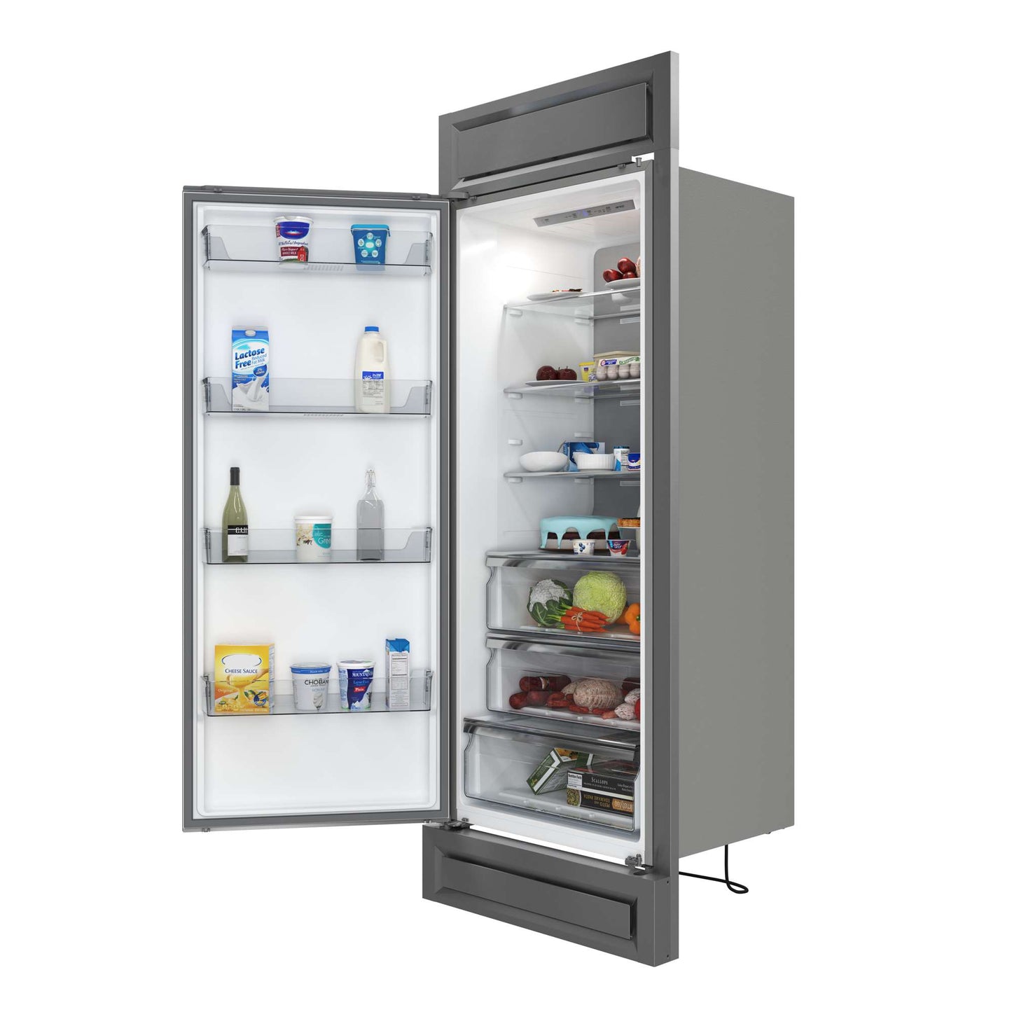 Forno Maderno 28" Built-In Convertible Refrigerator, 13.6 cu.ft. Right Swing with Decorative Grill - 32" Wide