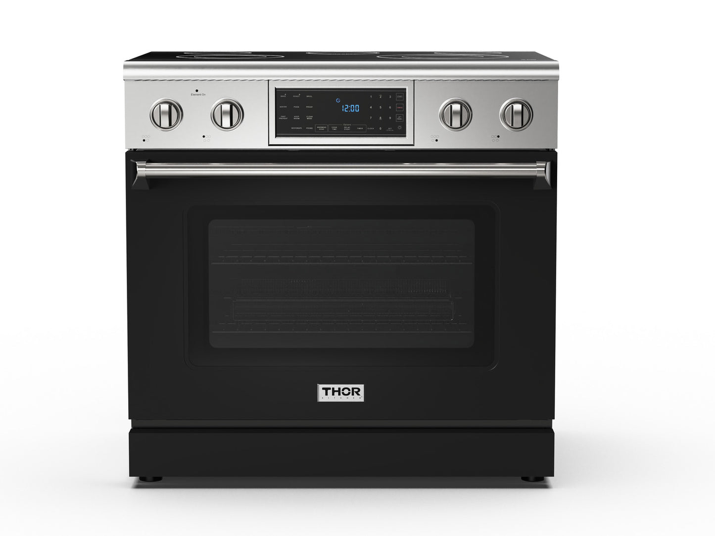 THOR Kitchen 36-Inch Tilt Panel Electric Range – Professional