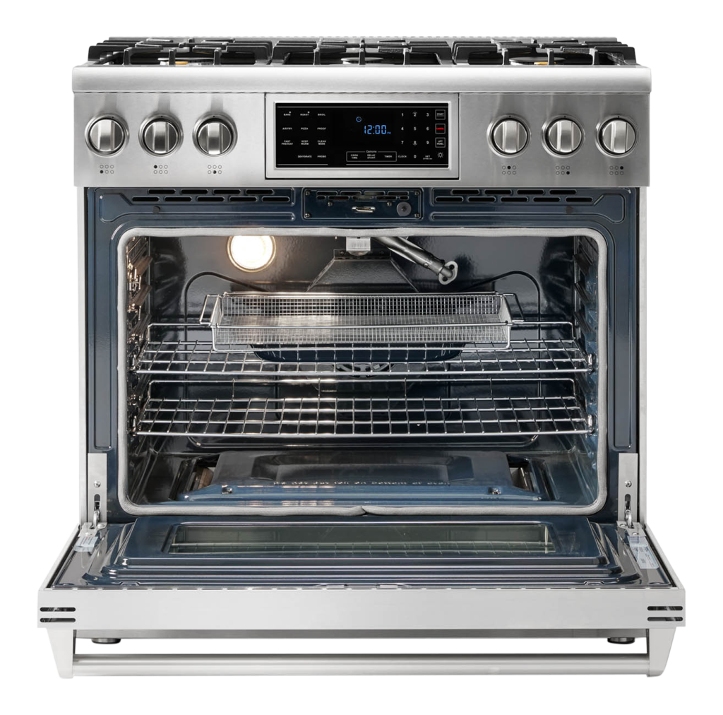 THOR Kitchen 36-Inch Tilt Panel Gas Range – Professional