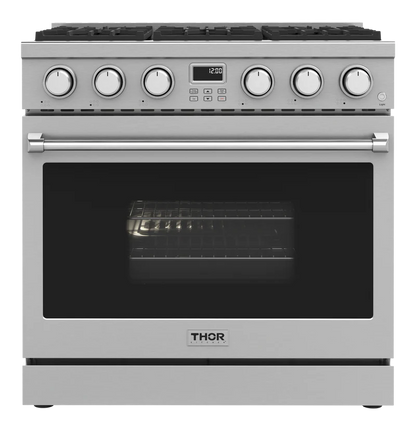 THOR Kitchen 36-Inch Gas Range - Contemporary Professional - ARG36