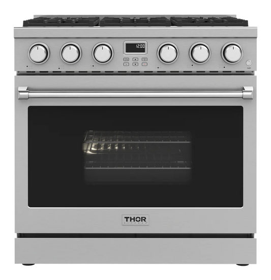 THOR Kitchen 36-Inch Gas Range - Contemporary Professional - ARG36