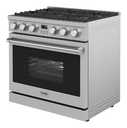 THOR Kitchen 36-Inch Gas Range - Contemporary Professional - ARG36