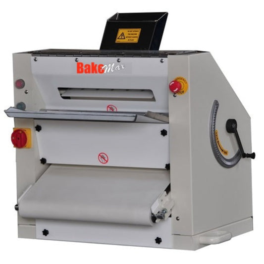 BakeMax BMPS001 Commercial Countertop Heavy Duty 20 Inch Two Pass Pizza and Pie Dough Sheeter