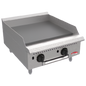 BakeMax America BATG24 Commercial Countertop 24 Inch Thermostatic Gas Griddle