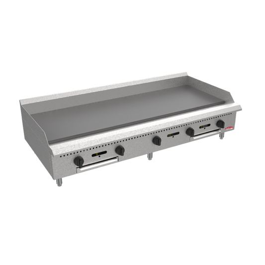 BakeMax America BACG60 Commercial Countertop 60 Inch Manual Gas Griddle