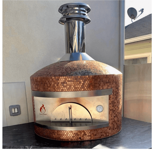 Forno Classico Stainless Steel Double Wall Chimney with Cup