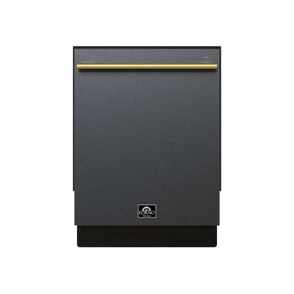Romano Espresso 24" Built-In Black Dishwasher