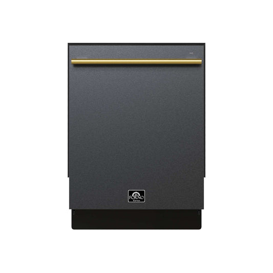 Romano Espresso 24" Built-In Black Dishwasher