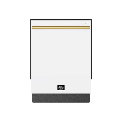 Romano Espresso 24" Built-In White Dishwasher