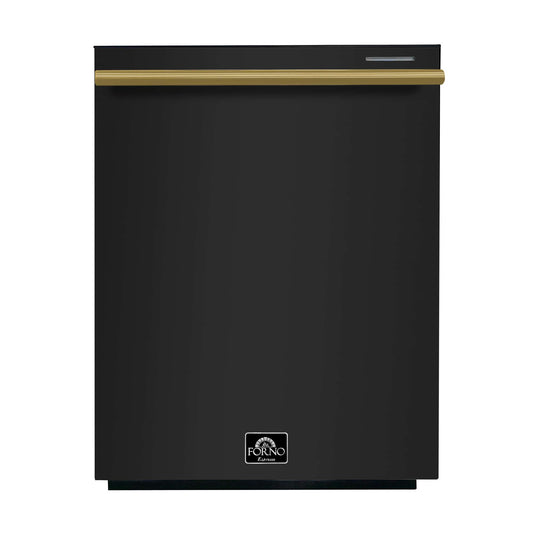 Forno Pozzo 24-Inch Built-In Tall Tub Top Control Dishwasher, Black, 49 dBA, Soil-Sensing Capable, ENERGY STAR
