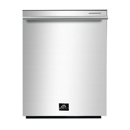 FORNO Premium 3-Piece Kitchen Bundle - Galiano 36" Gas Range, 36" Built-In Refrigerator, 24" Built-In Dishwasher